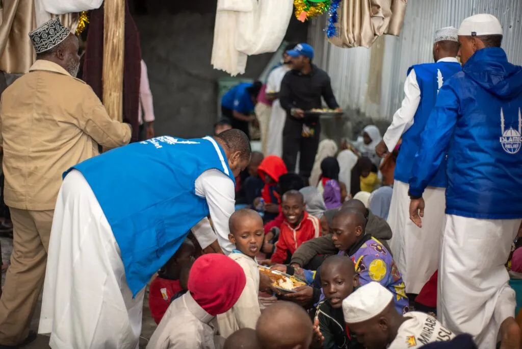 A community iftar meal supported by IRFS Global